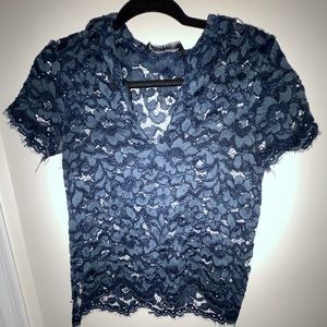 Lace Zara collared shirt